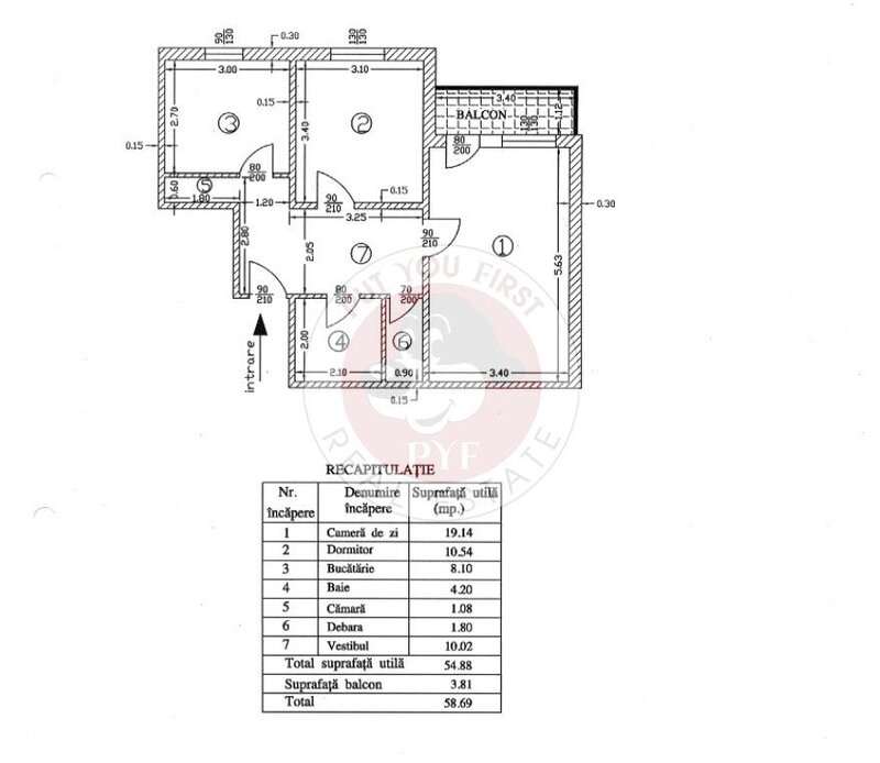 Iancului | Apartament 2 Camere | 59 de mp | Decomandat | B9445